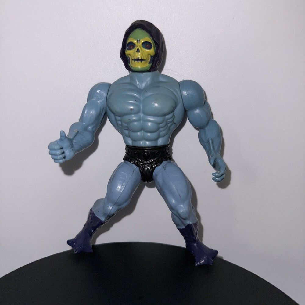 Masters of The Universe Skeletor MOTU 1982 Squishy Head Legs Loose